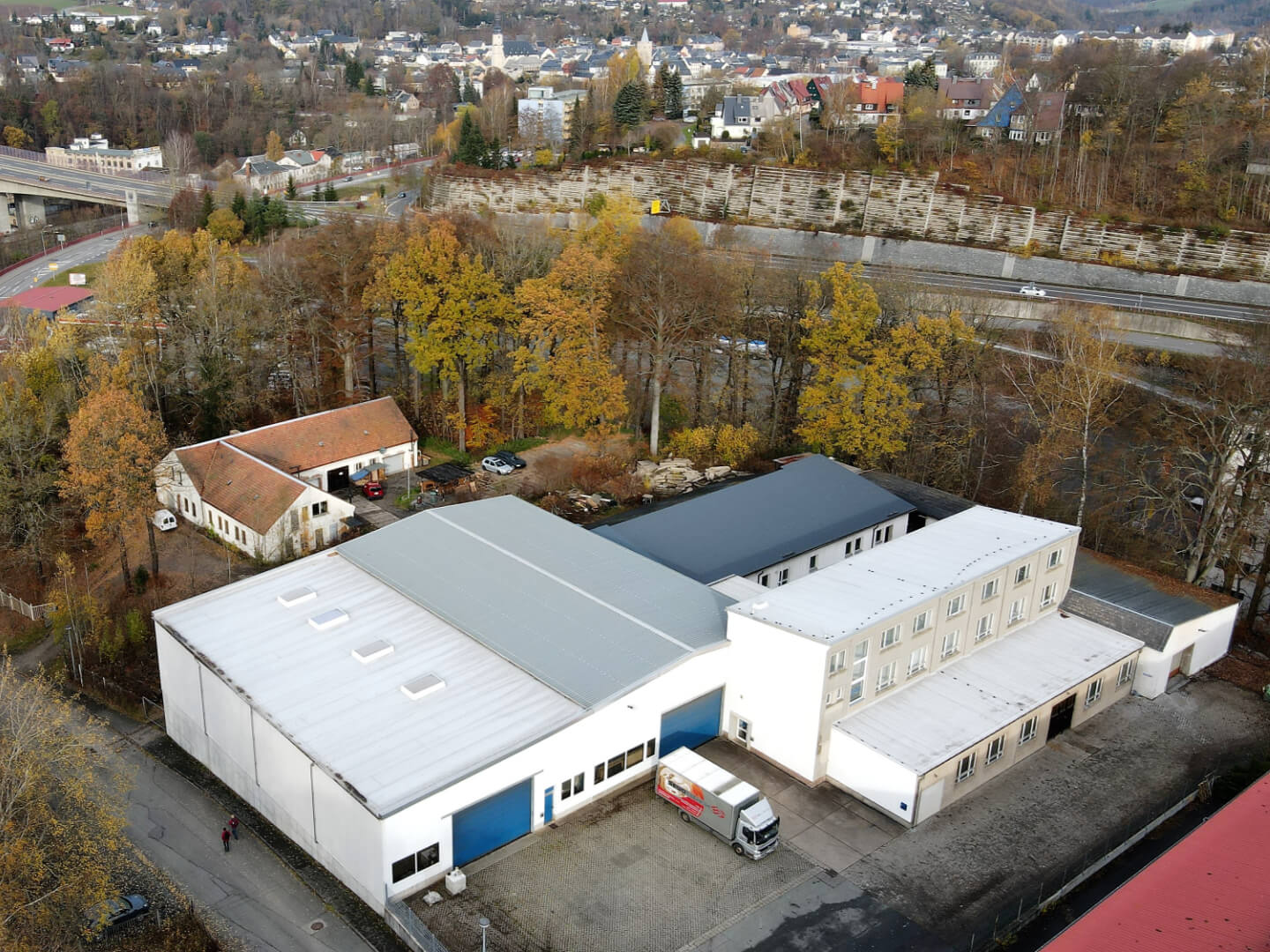 Verkauf und Vermietung eines Gewerbekomplexes in Zschopau am Helmgarten durch Wohnungsbörse Erzgebirge