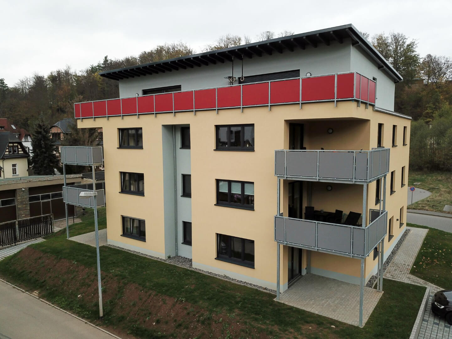 Vermarktung eines Neubauobjekts mit sieben Eigentumswohnungen in Schwarzenberg durch Wohnungsbörse Erzgebirge