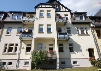 2-Raum-Wohnung mit Balkon und direktem Gartenzugang in Chemnitz- Hilbersdorf